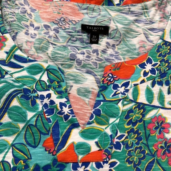 TALBOTS Tropical Cotton Dress, EUC - Picture 6 of 12